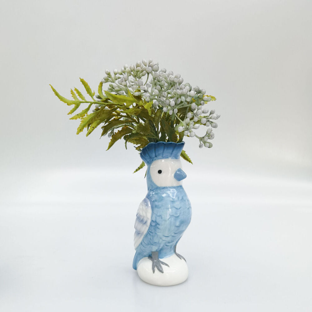 Urban 13x7cm Ceramic Perdy Parrot Bud Home Decor Flower Vase — image 3