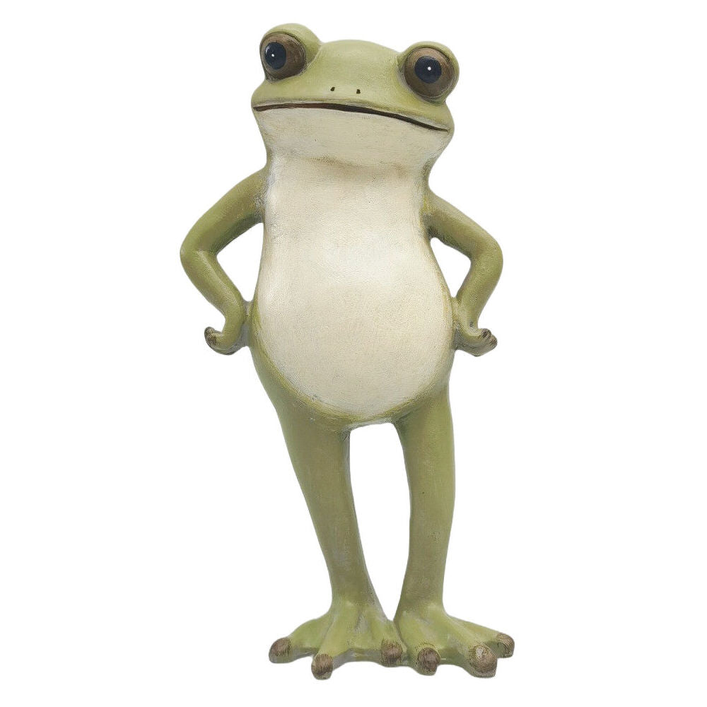Urban 21x11cm Green Standing Frog Resin Decorative Ornament Statue