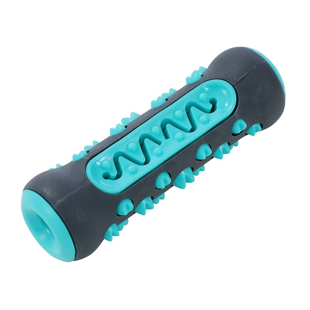 Paws and Claws Paws & Claws Dog/Pet 15cm Rubber Treat Roller Bone Dental Chew Toy Black/Teal — image 3