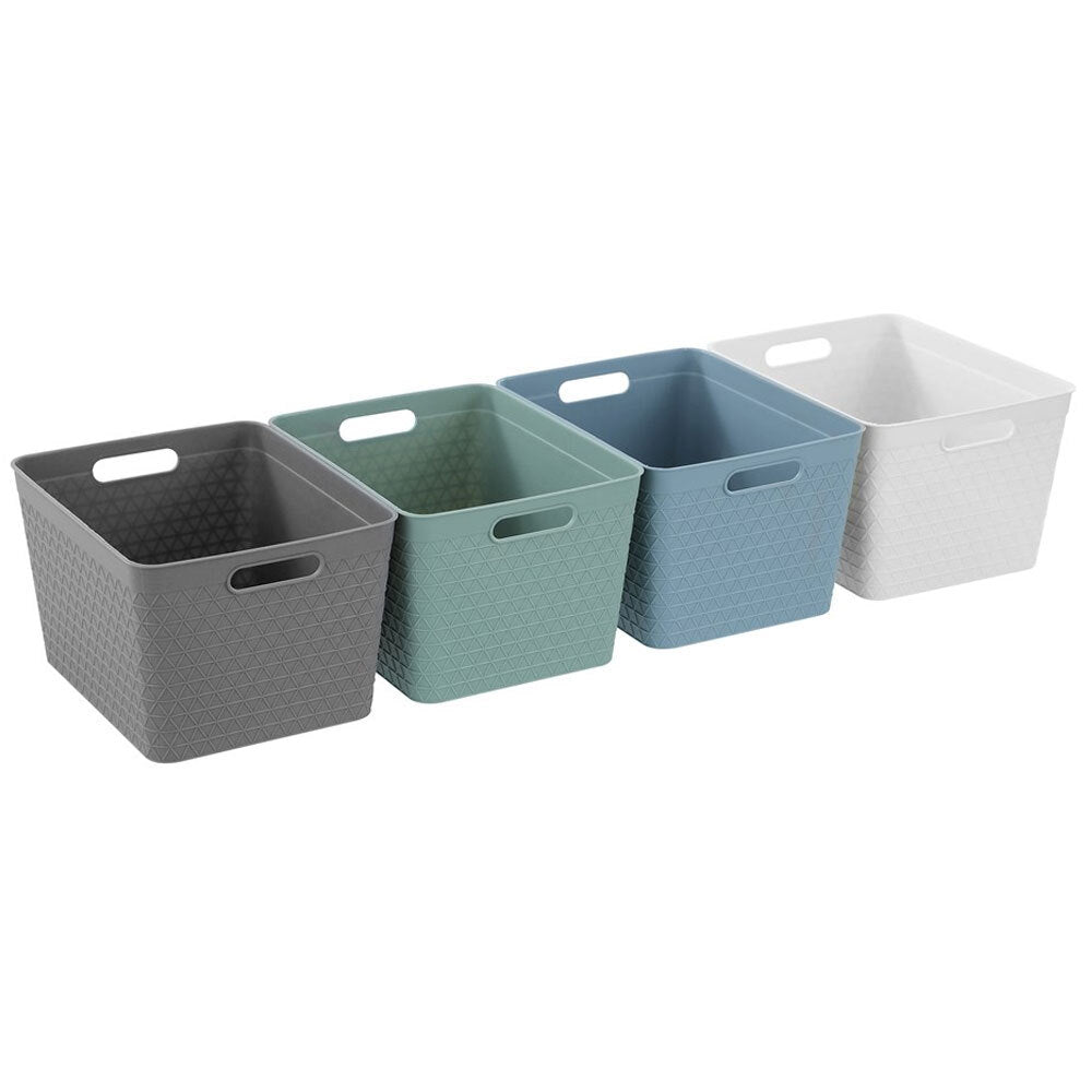 Boxsweden Trinity 24cm Basket Home Organiser Storage/Container w/ Handle Asst — image 4