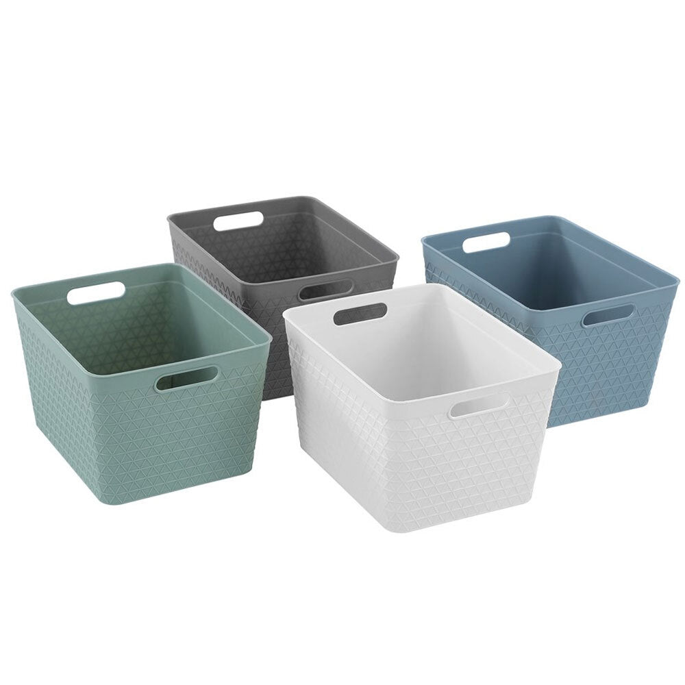Boxsweden Trinity 24cm Basket Home Organiser Storage/Container w/ Handle Asst — image 5