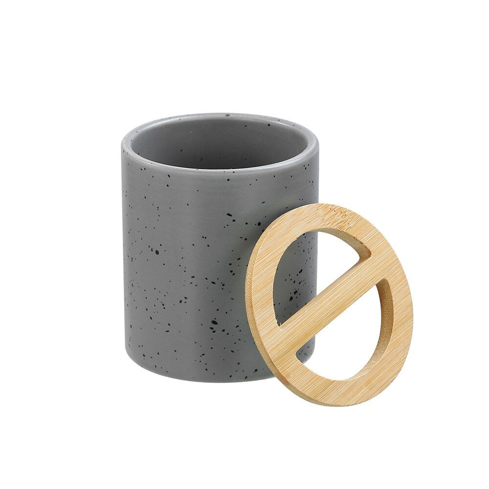 Boxsweden Bano 8x10cm Ceramic Toothbrush Holder - Grey Speckle (3 Pack) — image 4