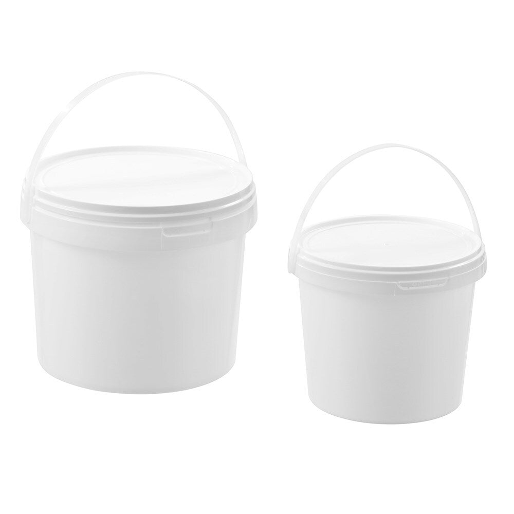 Boxsweden 5L Heavy Duty Handled Pail Bucket Home/Garden Container Tub White — image 4