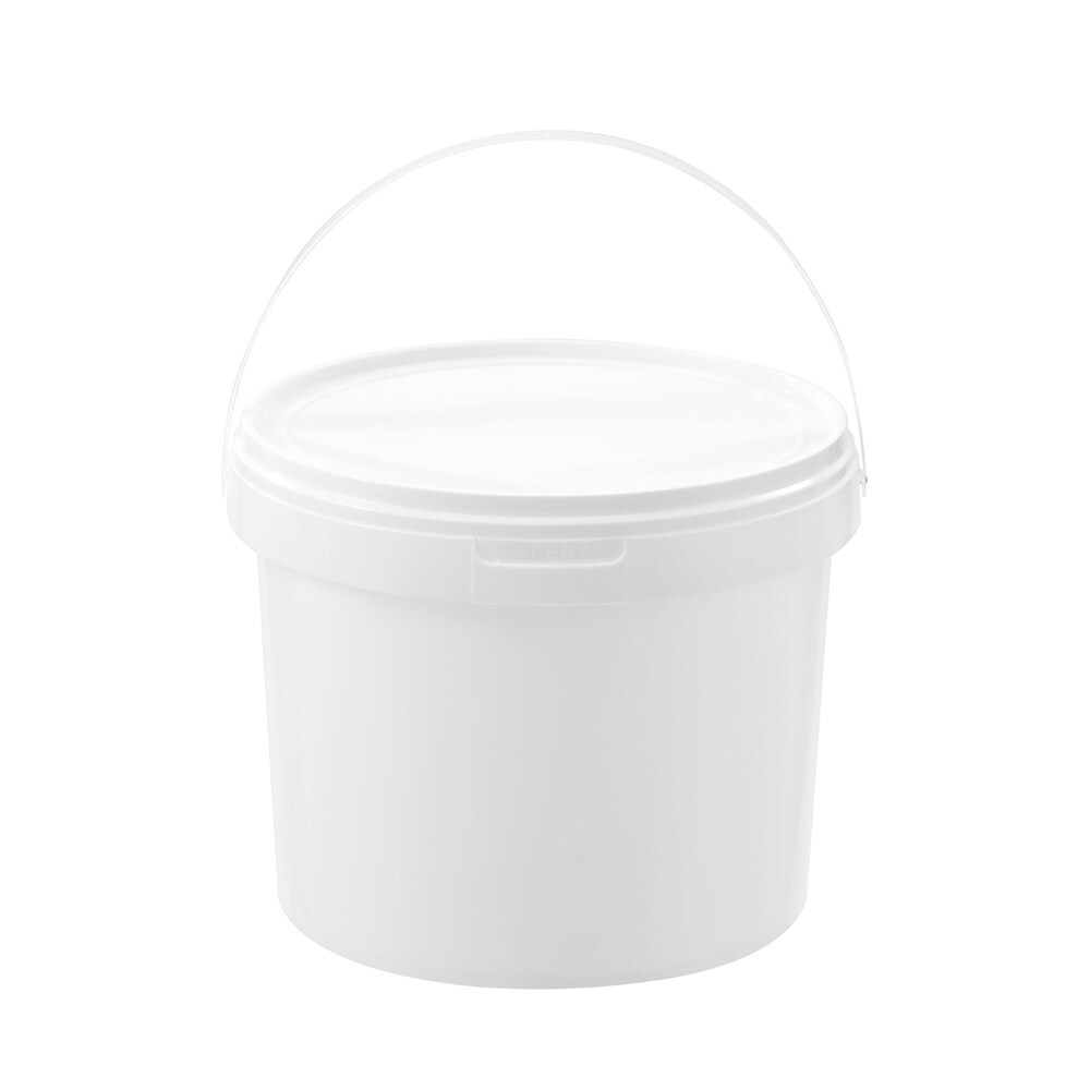 Boxsweden 5L Heavy Duty Handled Pail Bucket Home/Garden Container Tub White — image 2