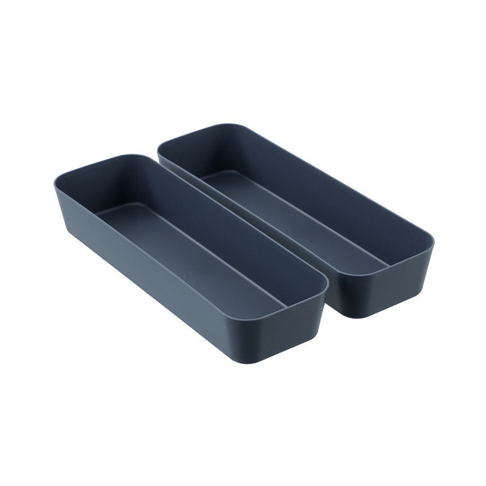 Boxsweden Essentials 26x8.5cm Sort Tray Organiser Storage Rectangle Assorted (2 Pack) — image 3