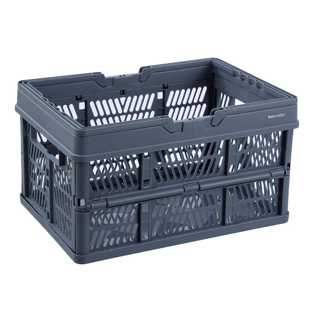 Boxsweden Foldaway Carry Basket Versatile Organiser 26.5L 44x30.5x25cm Assorted