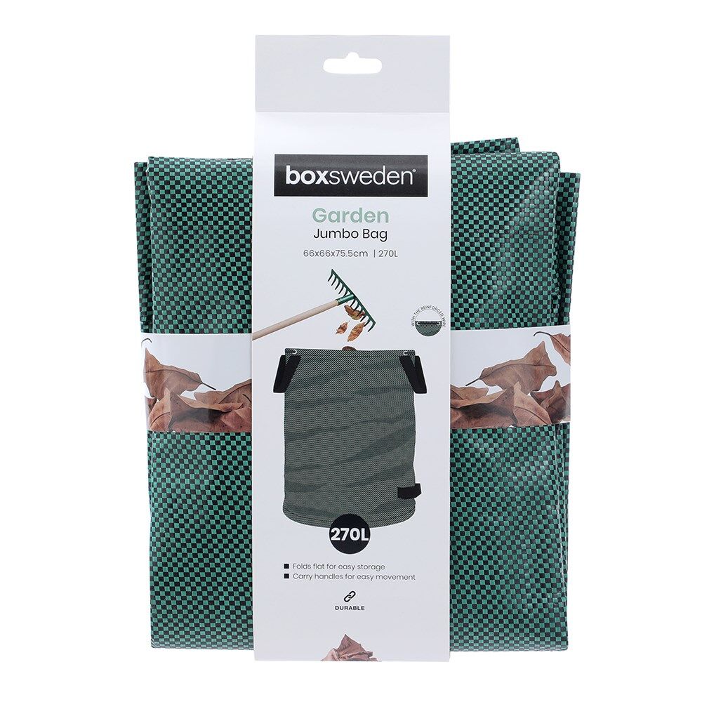 Boxsweden Durable Garden Foldable and Convenient Bag Jumbo 270L 66x66x75.5cm — image 4
