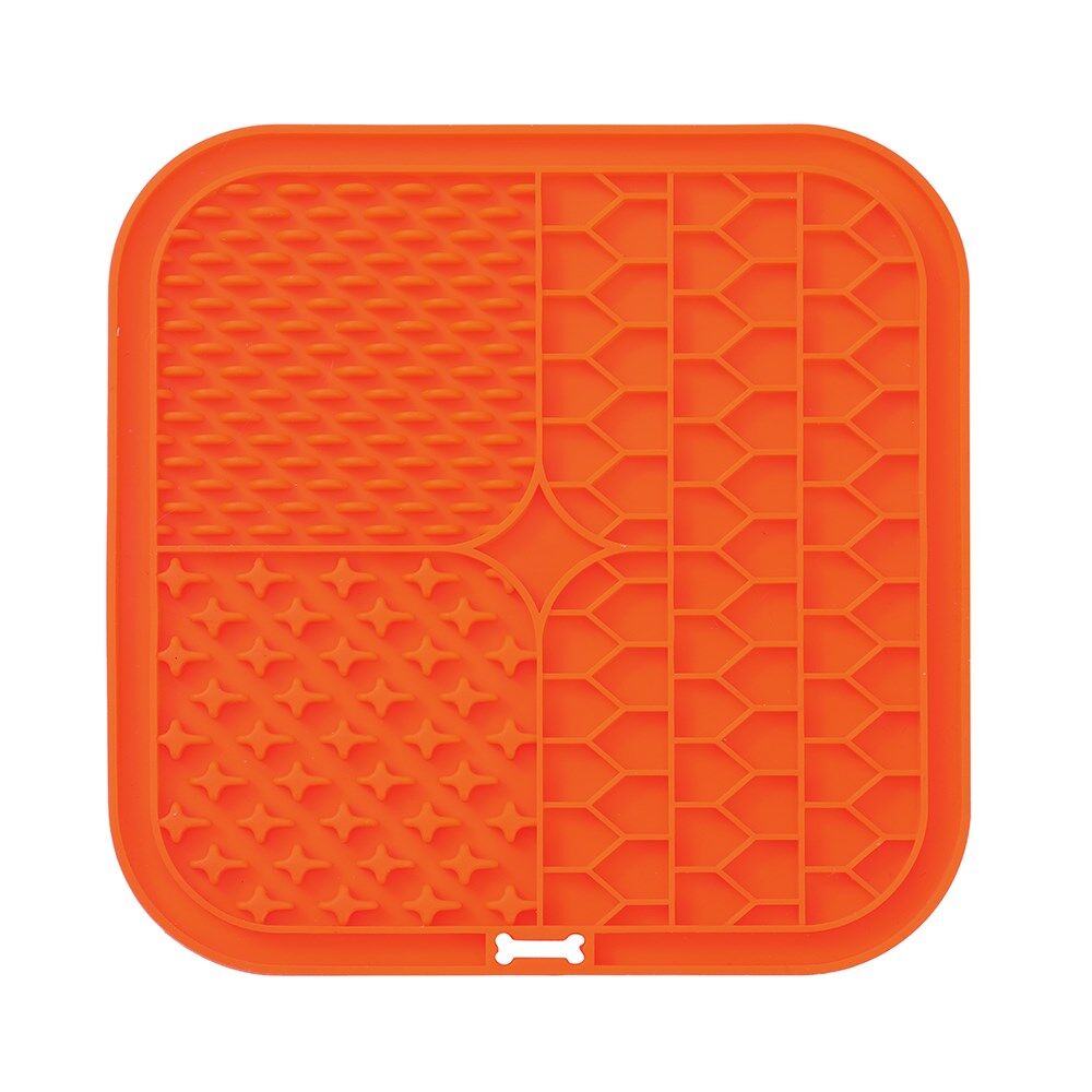 Paws and Claws Lick Silicone Mat 19.7x19.7x1cm for Cats and Dogs Both Assorted (3 Pack) — image 8