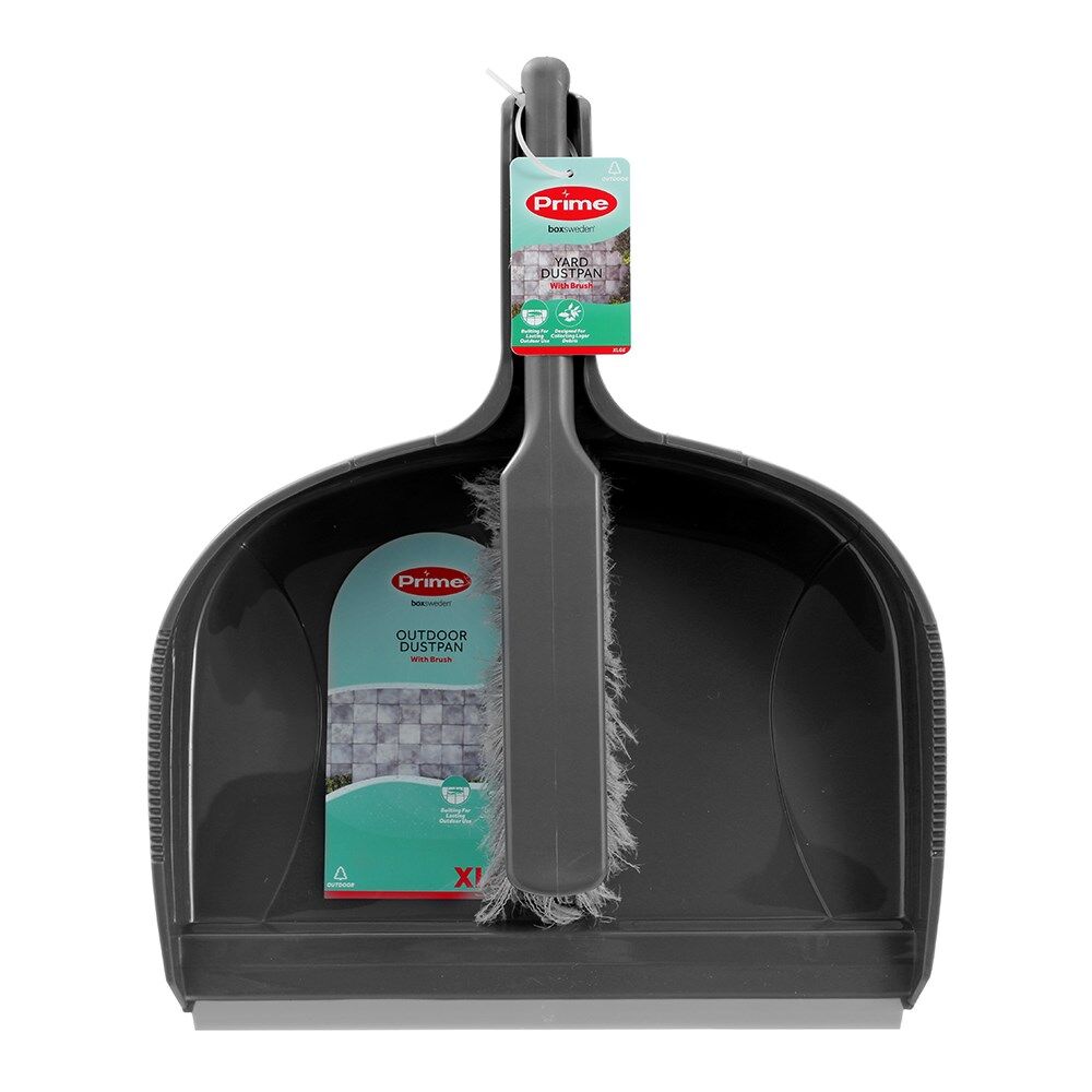 Boxsweden Extra Large Assorted Prime Wide Yard Dustpan and Brush Set