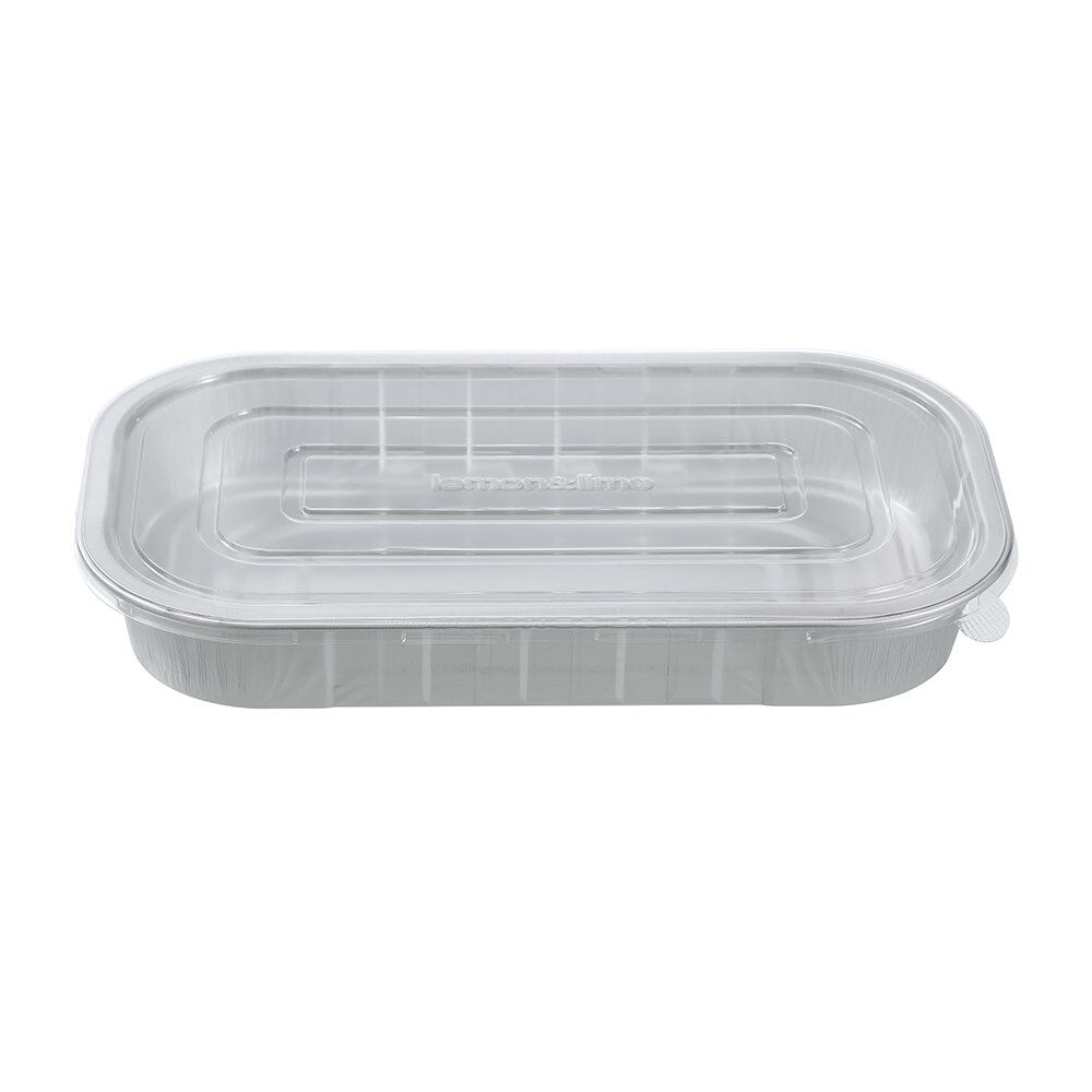 Lemon and Lime 3pc Lemon and Lime Premium Aluminium Foil Container w/ Clear Lids 31.5x19cm (12 Pack) — image 6