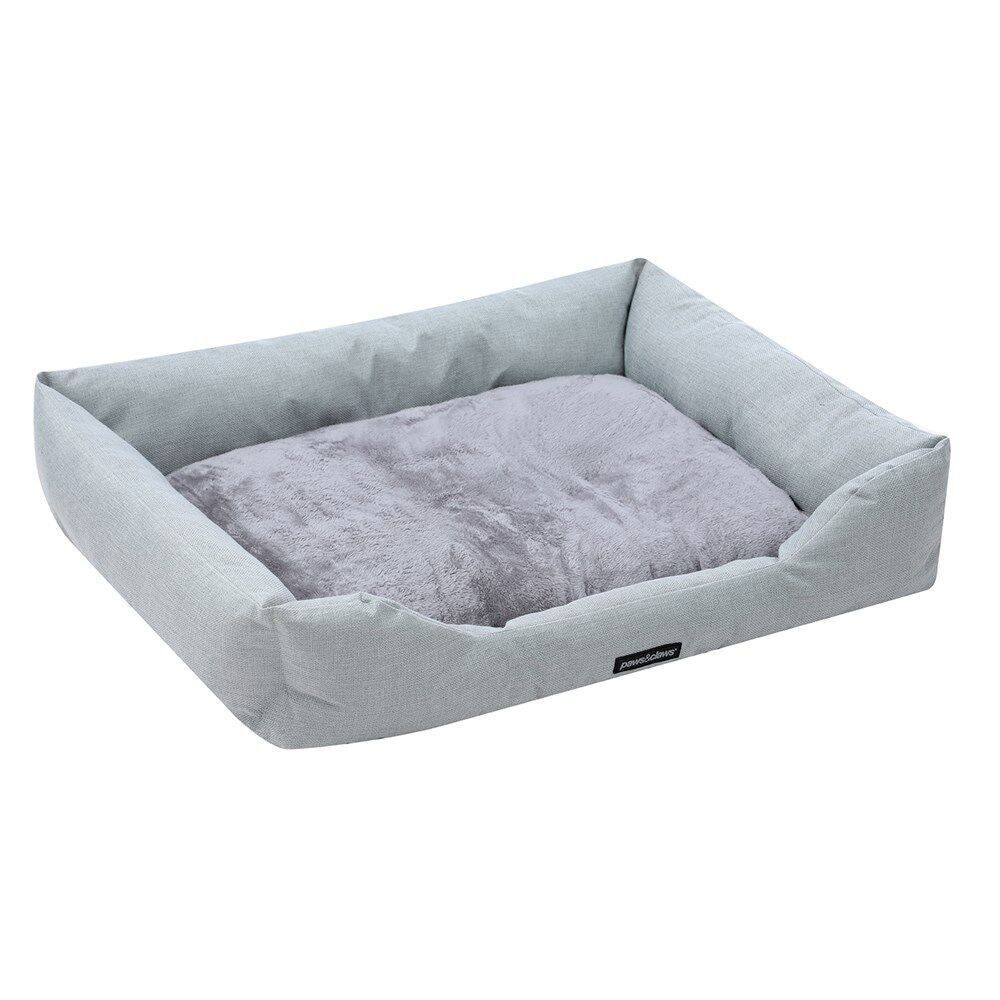 Paws and Claws 90x70x21cm Light Grey Walled Cushioned Pet Dog/Cat Bed — image 2