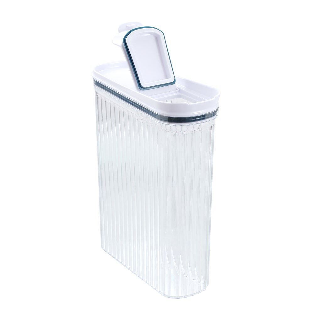 Lemon and Lime Crystal Ribbed Food Dispenser Container 4.4L/22x8x31cm Assrtd (3 Pack) — image 10