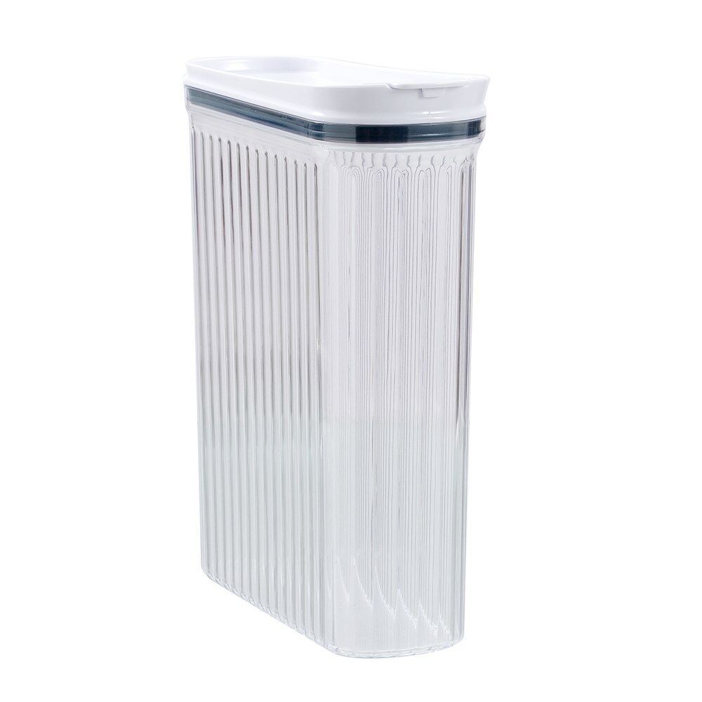 Lemon and Lime Crystal Ribbed Food Dispenser Container 4.4L/22x8x31cm Assrtd (3 Pack) — image 4