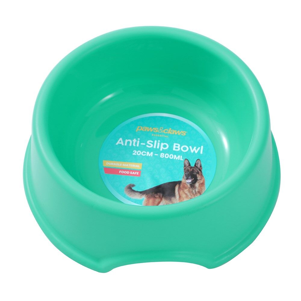 Paws and Claws 800mL/20cm Pet Essentials Anti Slip Bowl Assorted — image 5