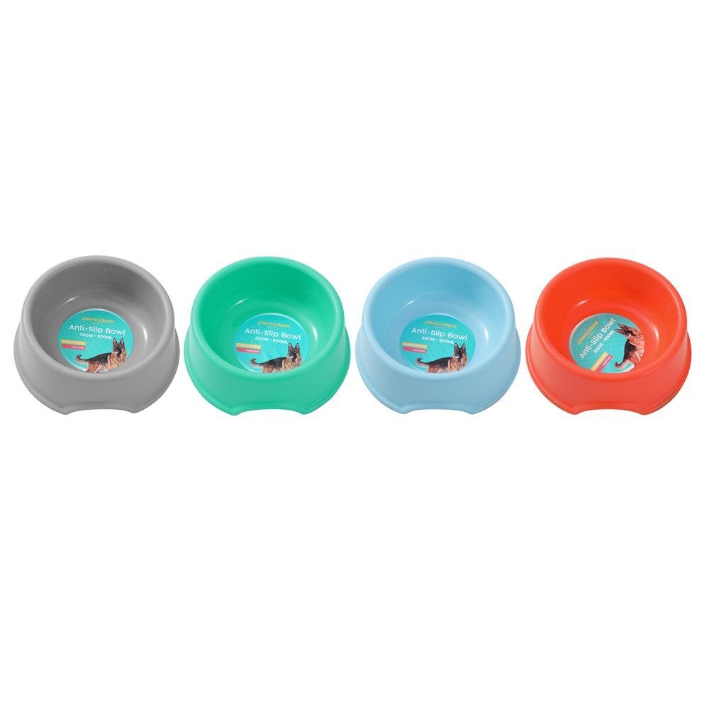 Paws and Claws Pet Essentials Anti Slip Bowl 800mL/20cm Assorted (6 Pack) — image 10