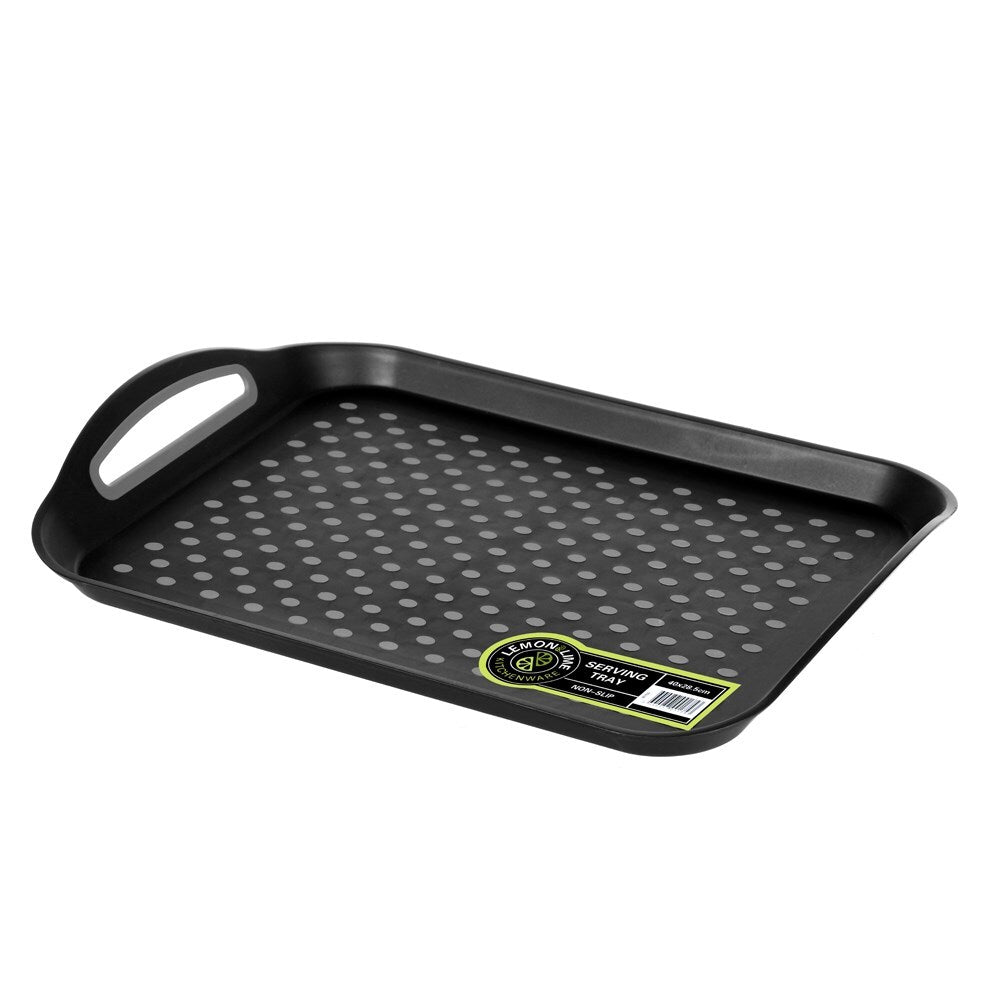 Lemon and Lime Lemon & Lime Serving Tray 40cm w/ TPR Non Slip Base Tableware Plate Table Dishes — image 2