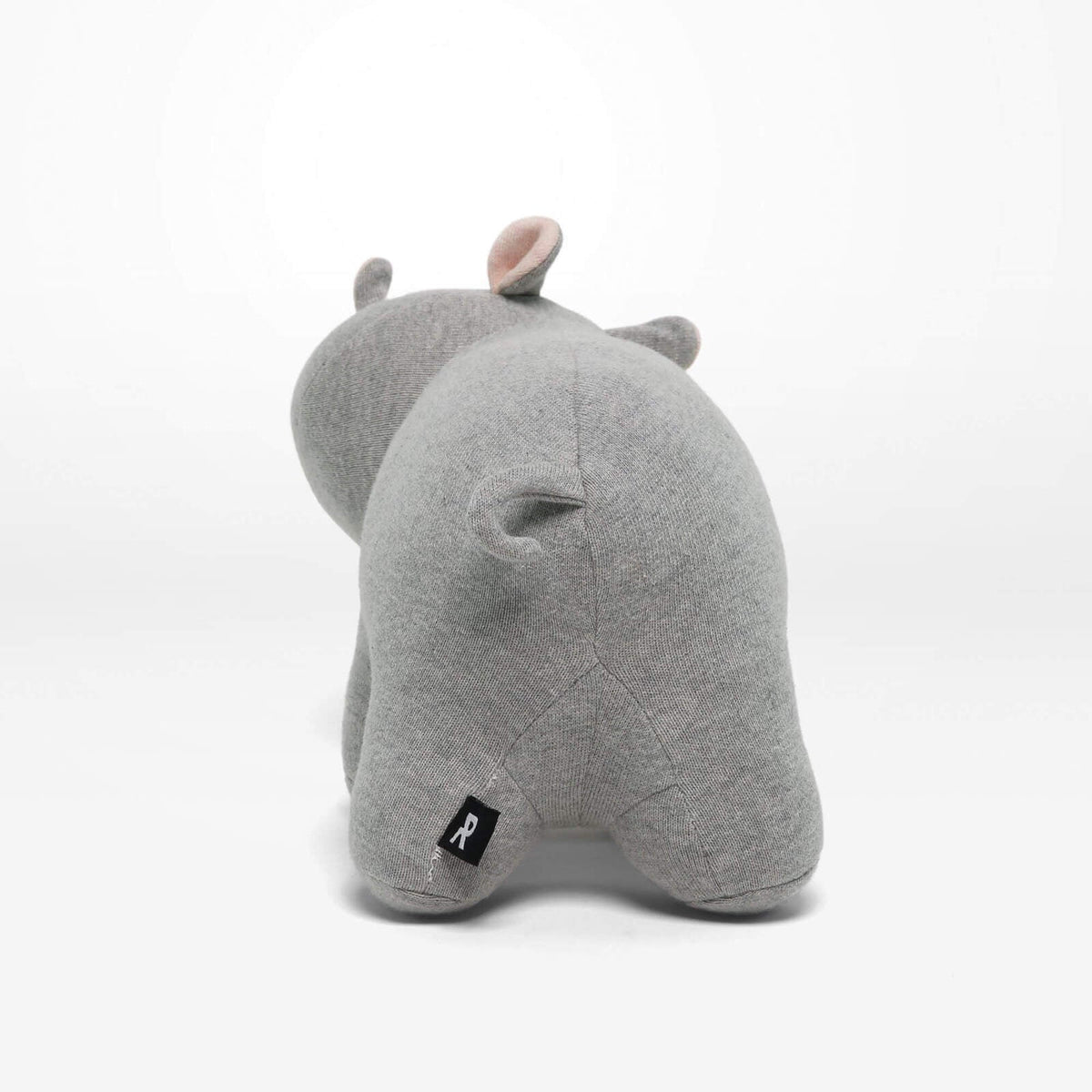 Rayell Kids/Childrens Hippo Shaped Lounge/Bed Cushion Pillow Decor Grey 32x17cm — image 3