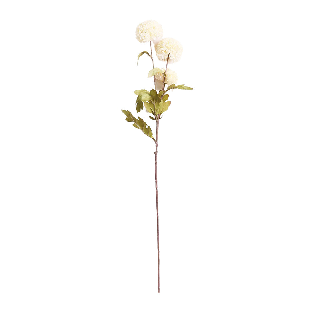 Urban 60cm Artificial Chrysanthemum Stem Faux/Fake Flower Home Decor White/Green