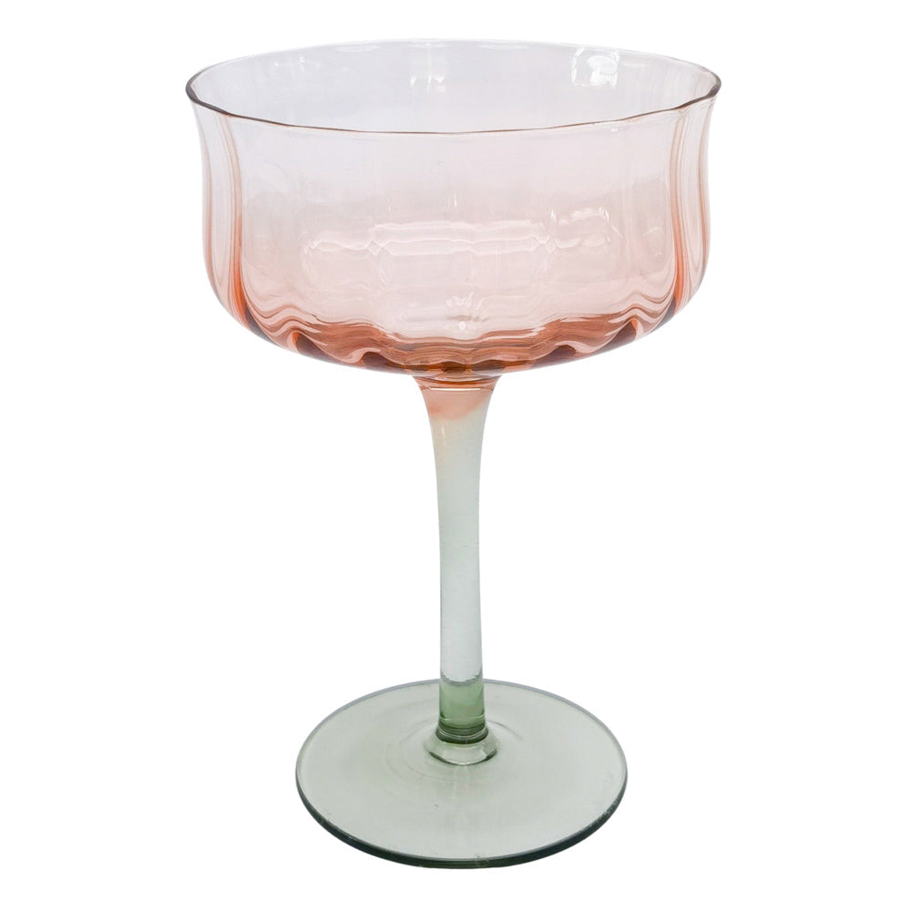 Urban 2pc Urban Tulip Cocktail Glass Pink Green 15cm Sml Kitchen Decor Drinkware (2 Pack) — image 2