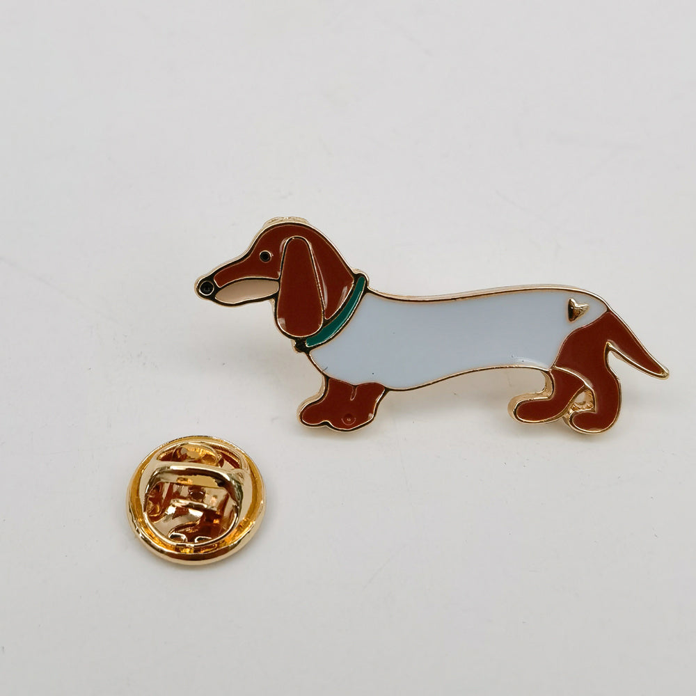 Urban Sausage Dog Memento Pin Brown 2cm Display Decorative Keepsake Decor — image 2