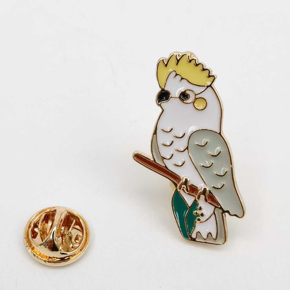 Urban Cockatoo Memento Pin White 2cm Display Decorative Keepsake Home Decor — image 2