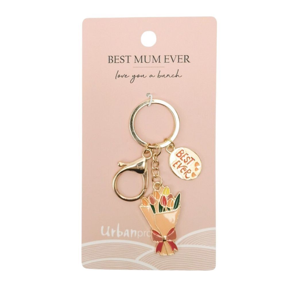 Urban Brand Best Mum Keyring & Best Grandma Keyring Combo Set 12cm Pink/Blue — image 5