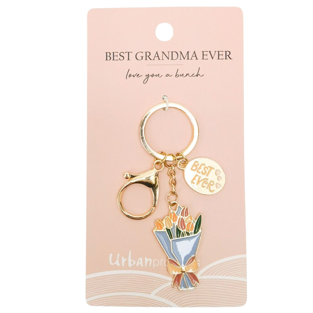Urban Best Grandma Keyring Hanging Keychain Bag/Pouch Accessory Blue 12cm