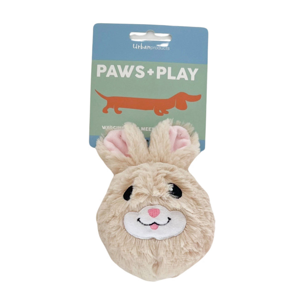 Urban Squeaker Animal Ball Beige/Pink Dog/Pet Durable Interactive Chew Toy