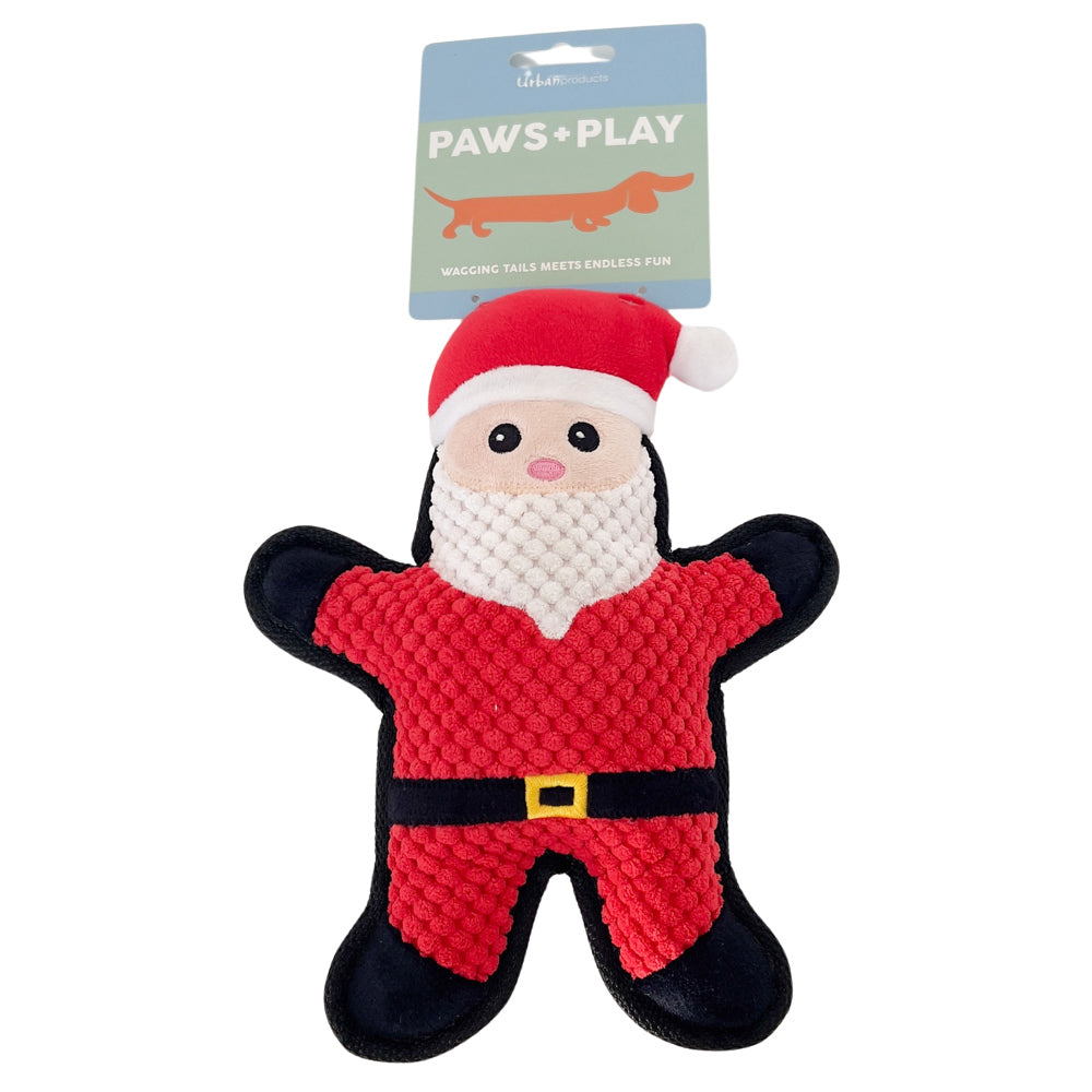 Urban Santa Squeaker Red 24cm Dog/Pet Durable Play Interactive Chew Toy