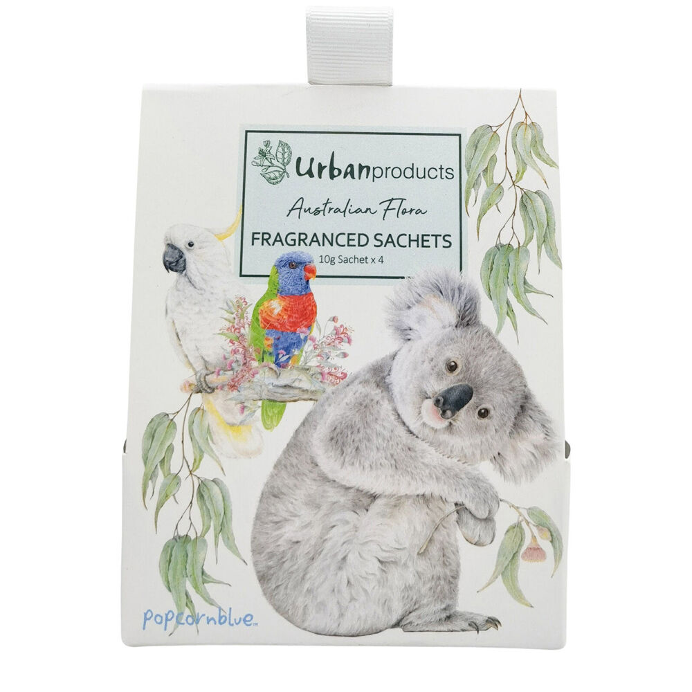 Urban Popcorn Blue Australiana Fragranced Paper Sachets Gift Pack 40g (4 Pieces)