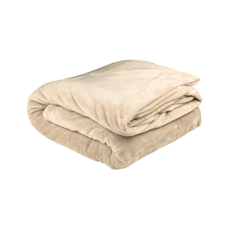 Bambury Double/Queen Bed Ultraplush Blanket Linen Knitted Home Decor Bedding