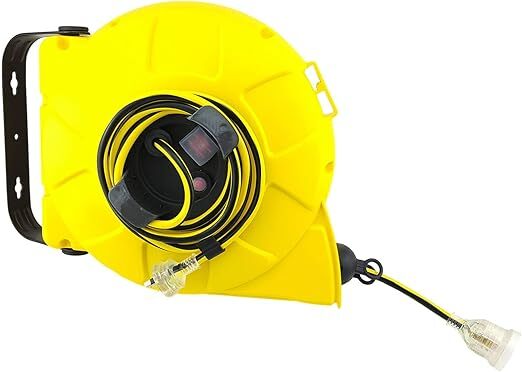 Ultracharge 15m Auto-Retractable/Mountable Extension Reel Lead 10A Cable Yellow — image 2