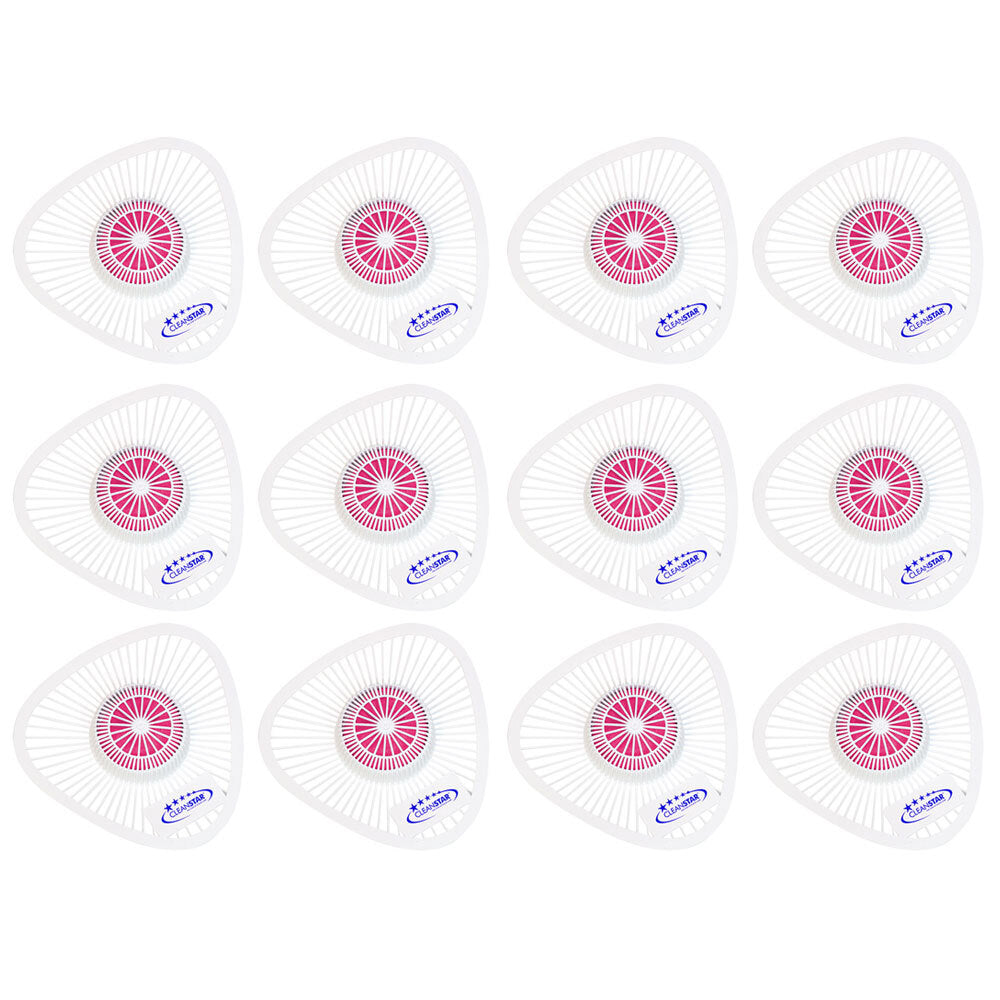 Cleanstar Clean Star Non-Para Urinal Block & Cage Stain/Odour Screen White/Cherry (12 Pack)