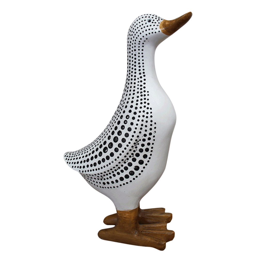 LVD 22.5cm Resin Table Top/Desk Shelf Standing Duck Black Dots Home Sculpture Décor — image 2