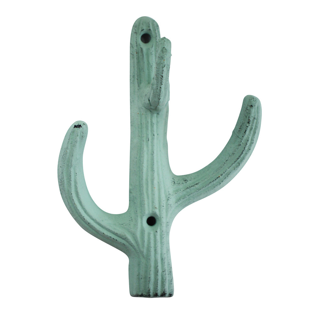 LVD Metal 14cm Double Hook Home/Bedroom Decorative Wall Hanging Hanger Soft Green