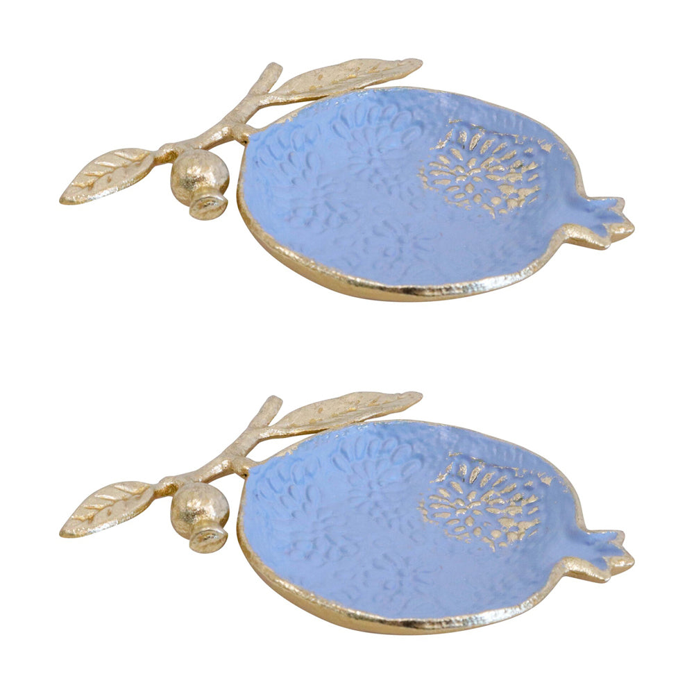 LVD Jewellery Storage Trinket Bowl Pomegranate Home/Room Tabletop Decor 20cm (2 Pack)