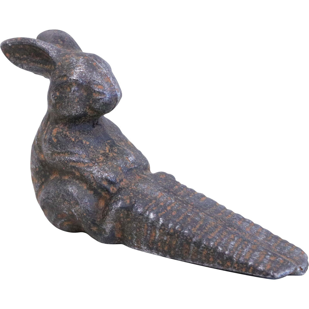 LVD Iron Doorstop Rabbit Home/Room Floor Decor Door Stopper 15.5x9cm Dark