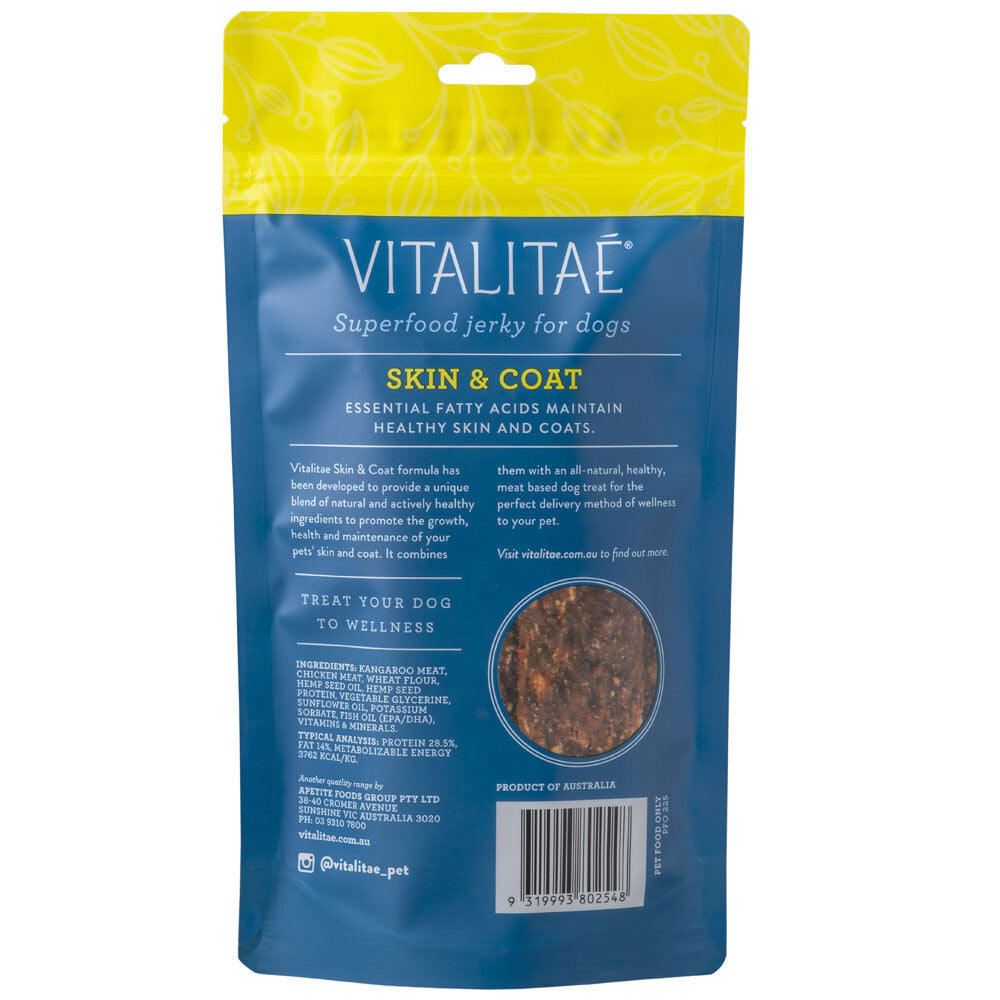 Vitalitae Dog/Pet 150g Jerky Skin/Coat w/ Hemp Oil/Protein Healthy Food Treats — image 2