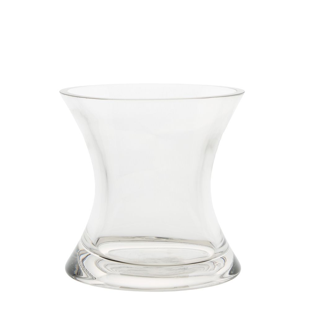 Belle Sali Glass Flower Vase Round 14cm Plant Holder Tabletop Accent Decor Clear — image 2