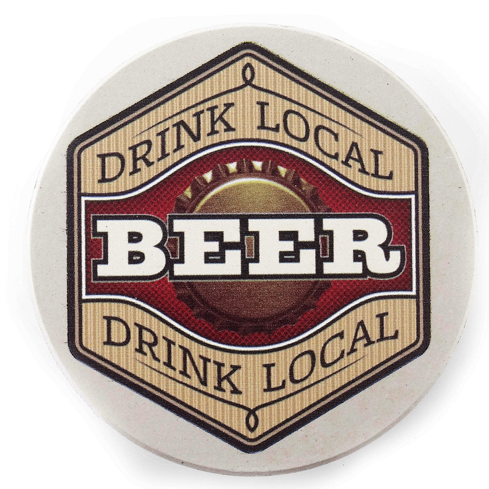 Thirstystone Beer Bone Drink Local 11cm Dolomite Stone/Cork Cups Coaster Set (4 Pieces) — image 2