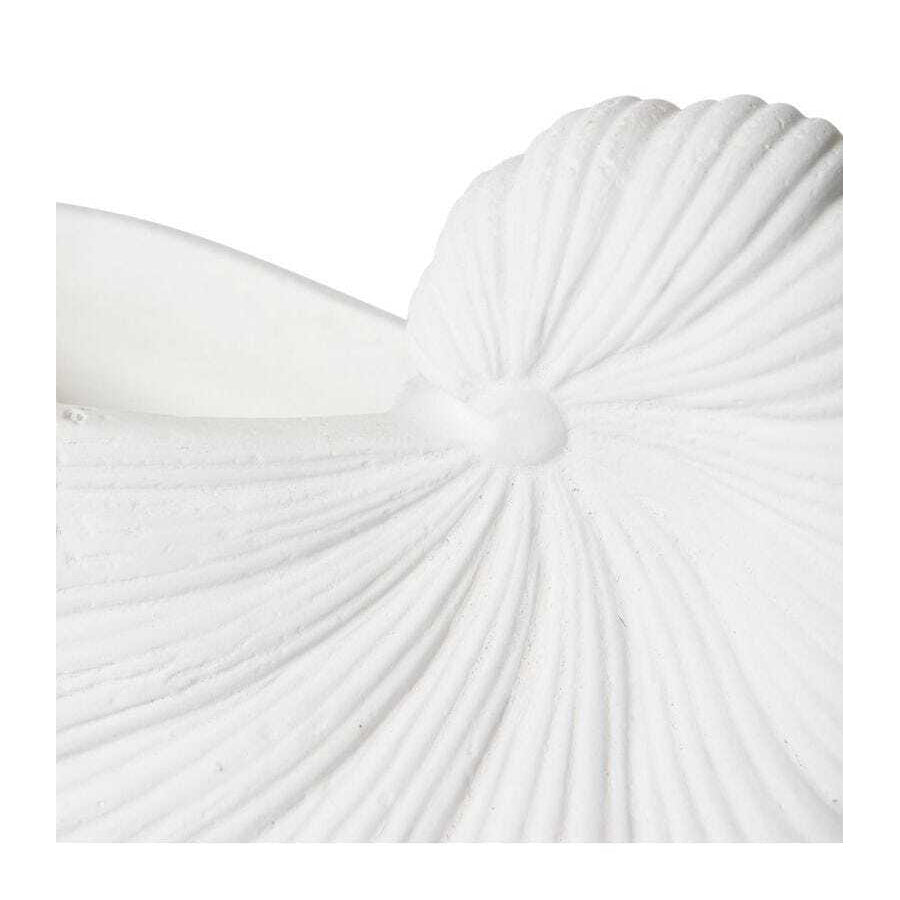 E Style 21cm Cement Snail Shell Pot Tabletop Vase Display Home Decor White — image 2