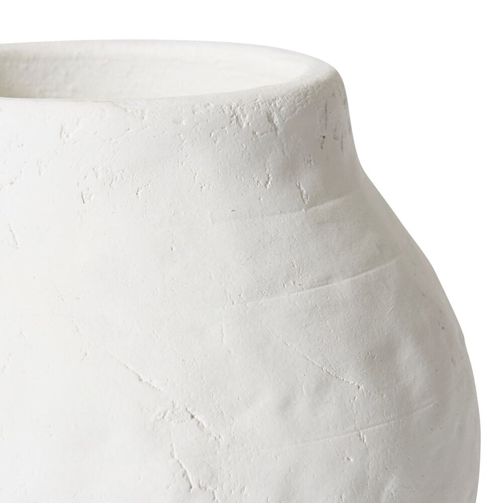 E Style Ceramic Reagan Tall Pot Plant Vase Home Garden Decor 21x23cm White