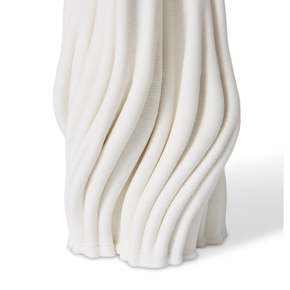 E Style Roxy Porcelain/Ceramic Flower Vase Centerpiece Home Decor 20cm White — image 2