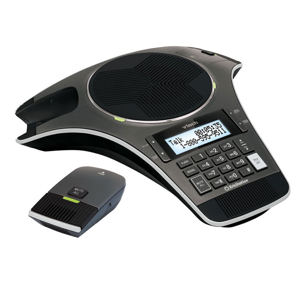 Vtech Eris Station Business/Office Conference Phone w/ 2 DECT Wireless Mic Black — image 2