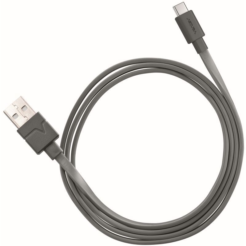 Ventev 6ft USBA to USBC Car/Wall Charging/Sync Flat Cable for Samsung/Tablets — image 2