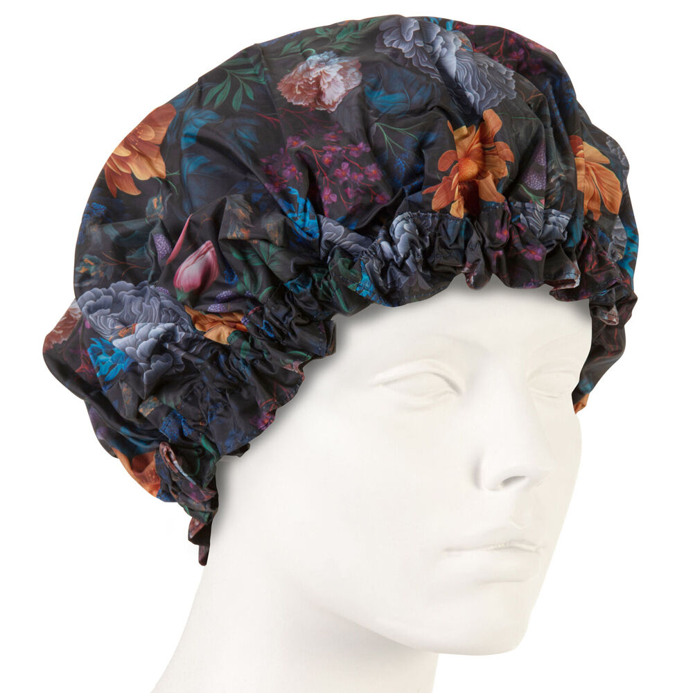 Bramble Bay Reusable Vintage Floriade Velvet Bloom Shower Cap