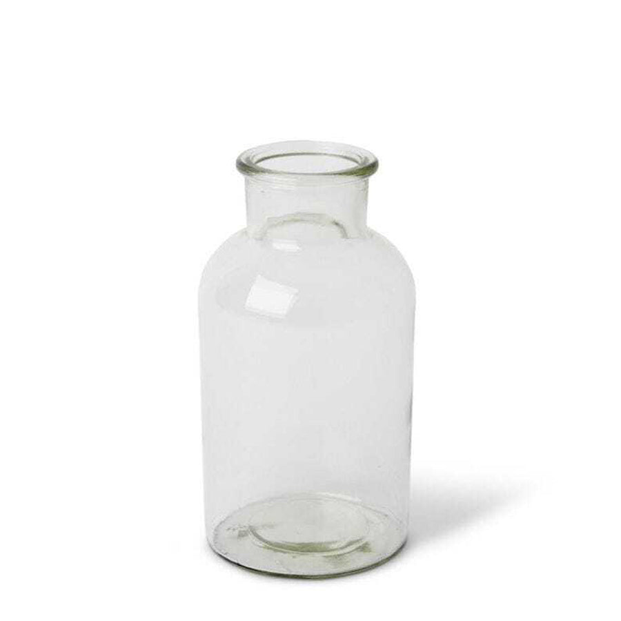 E Style 21cm Glass Specimen Bottle Home Decorative Flower/Foliage Vase Clear