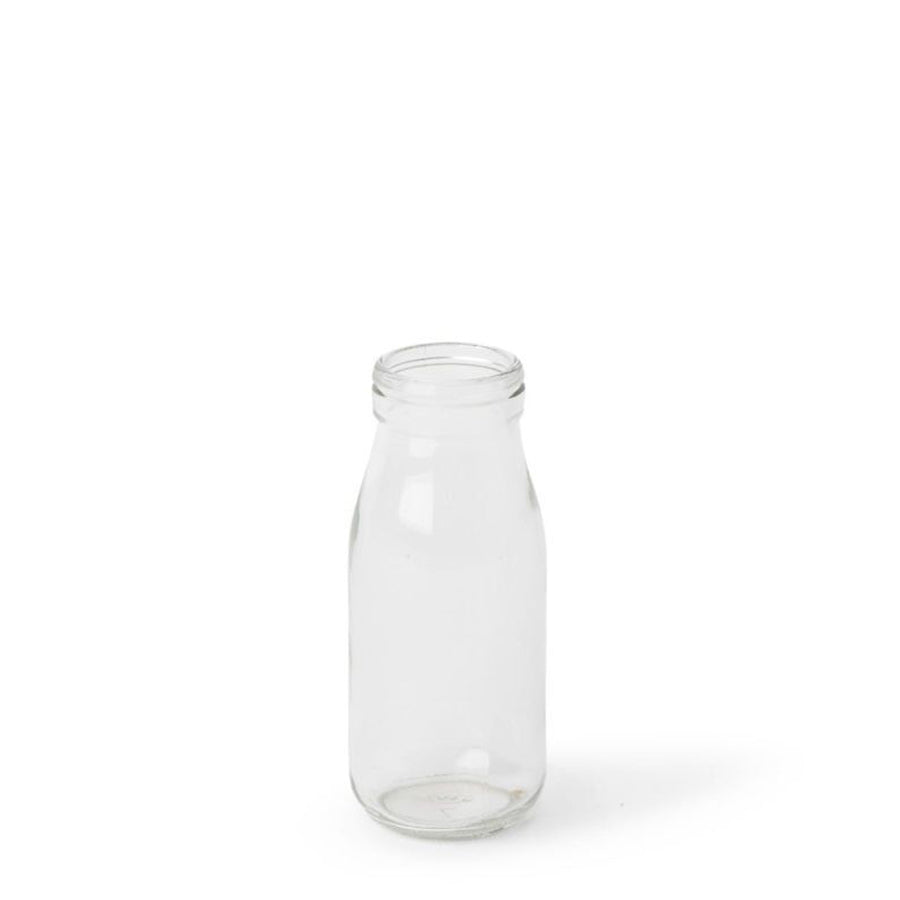 E Style 14cm Glass Milk Bottle Home Decorative Flower/Foliage Vase Clear