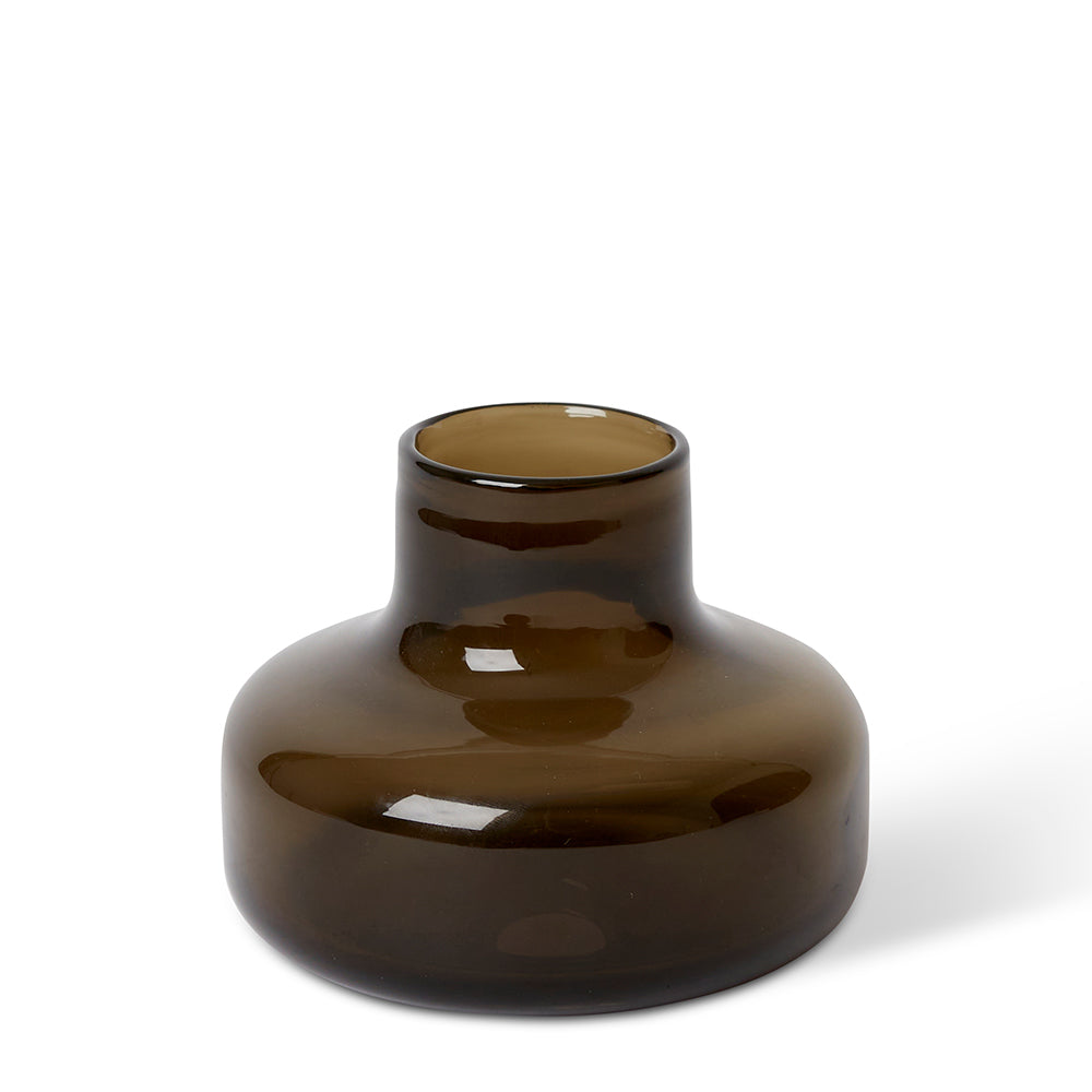E Style Zama Home Decorative Flower Vase Vessel - Brown 15 x 15 x 11cm