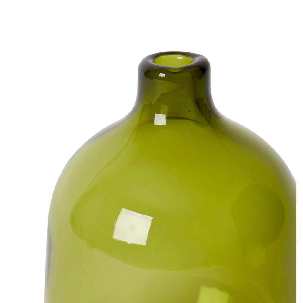 E Style Dalili Glass Decorative Bottle Flower Vase Home Decor 14cm Green — image 2